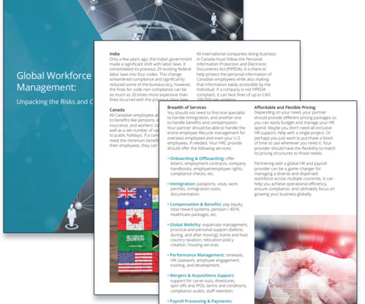 eBook: Global Workforce Management: Unpacking the Risks and Challenges