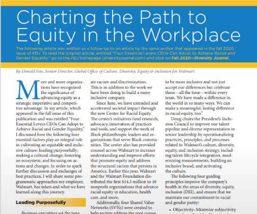 Charting the Path to Equity in the Workplace
