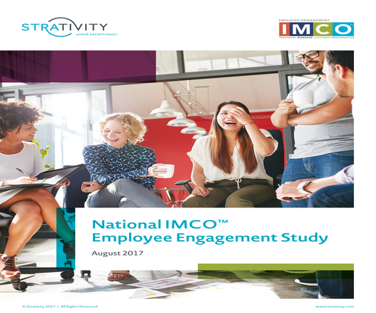 National IMCO™ Study finds employee engagement linked directly to strength in leadership